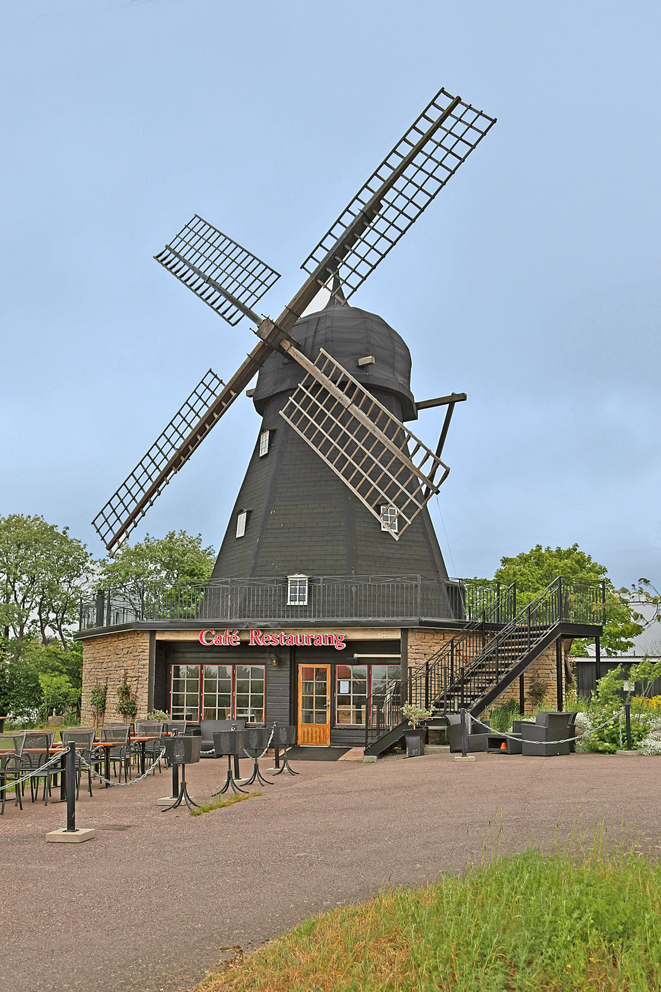 00 1147 Grönhögen (Mörbylånga) auf Öland - Windmühle, bild kopplad till Mörbylånga.