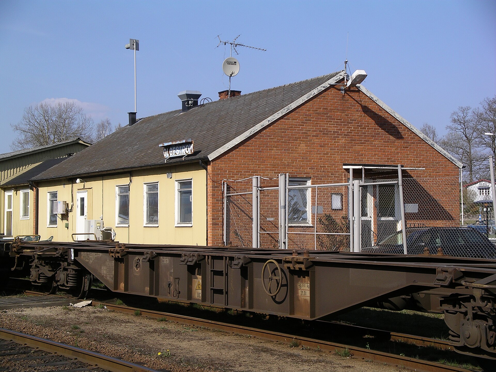 Olofström station, bild kopplad till Olofström.
