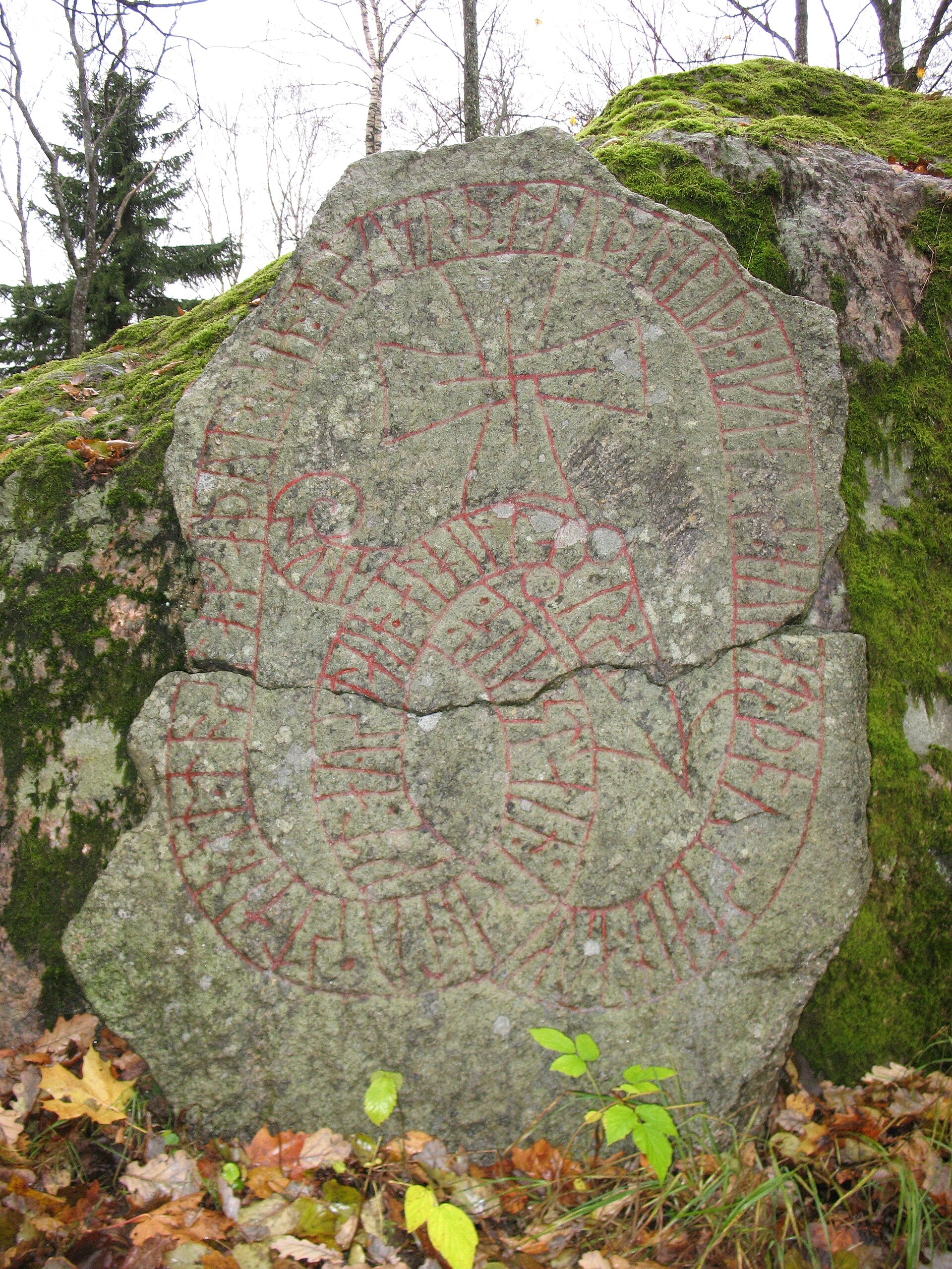Runestone Sö 254, which translate: "Sveinn and Steinn raised the stone in memory of Tosti, their father, who died in Ingvarr's retinue, and in memory of Þorsteinn, and in memory of Eysteinn, Alfhildr's son."